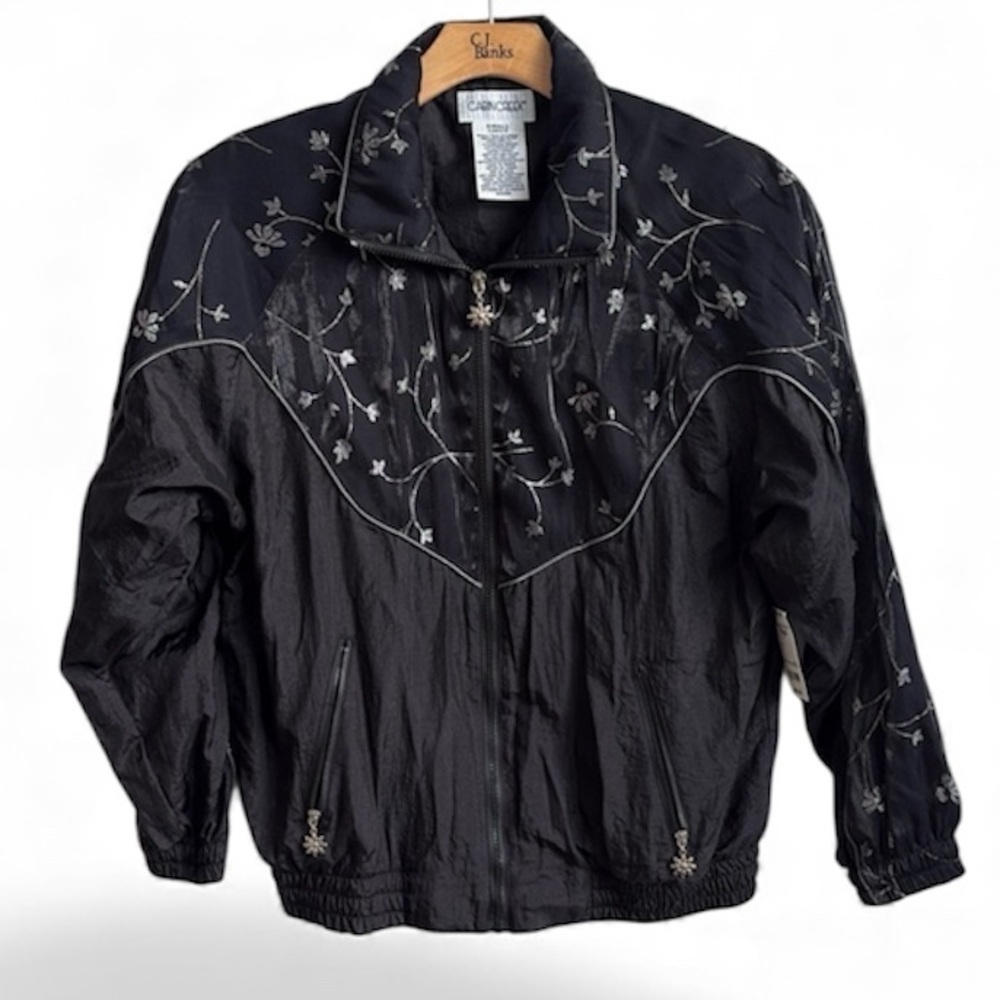 Vintage Cabin Creek  Wind Jacket Black Size Small NEW